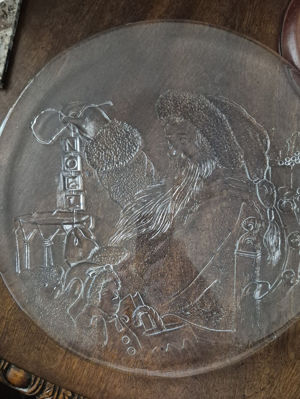 Vtg Libbey Christmas Platter